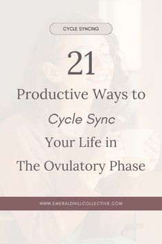 Feeling the energy boost during your ovulatory phase? You're not alone! Discover how to make the most of the ovulatory phase of your menstrual cycle with these 21 amazing tips. From enhancing your productivity to balancing your mood, these strategies are game changers. Don't miss out – elevate your ovulatory cycle today! #CycleSyncing #OvulatoryPhase You're Not Alone, Energy Boost