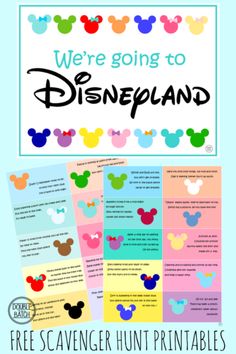 we're going to disneyland free scavenger hunt printables