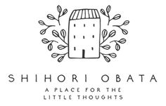 the logo for shibori obataa, a place for the little thoughts