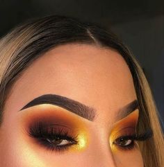 Phoenix Makeup, Fire Makeup, Day Eye Makeup, Holloween Makeup, Orange Makeup, Prom Eye Makeup, Carnival Makeup, Eye Makeup Designs, Colorful Eye Makeup