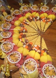 a table topped with lots of candy and candies