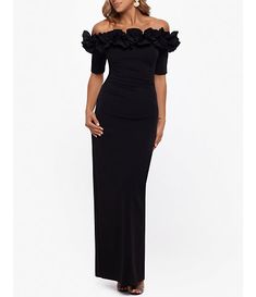 Women's Formal Dresses & Evening Gowns | Dillard's Petite Gowns, Ruffled Gown, Formal Wedding Guest Dress, Mother Of The Bride Dresses Long, Sheath Gown, Crepe Gown, Mother Of Groom Dresses, Mob Dresses, Formal Dresses Gowns