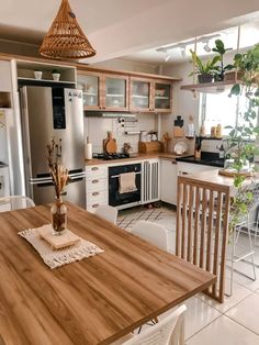 the kitchen is clean and ready to be used for cooking or dining room furniture,