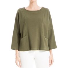 About The Brand: Cool, Casual Style. Knit Top In Olive And Cream Stitch Approximately 23.25in From Shoulder To Hem 77% Polyester 18% Rayon 5% Spandex Machine Wash Imported Studio Knit, Studio Green, Fashion 2024, Max Studio, Sweater Outfits, Casual Style, Knit Top, Tops & Tees