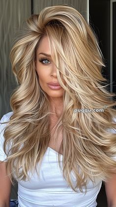 Blonde Hair For Olive Skin, Hairstyles For Layered Hair, Long Hair Color, Makijaż Smokey Eye, Haircuts For Medium Hair