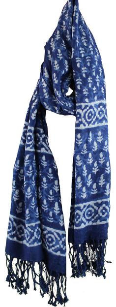 IMPECCABLE HAND BLOCK PRINT DABU FLORAL DESIGN Be prepared to blush when you receive complements. An All Season versatile stylish colorful and gorgeous HAND BLOCK PRINT DABU Scarf highlighting a spectacular floral design in shades of indigo blue flaunting fascinating multiple borders. If you want to make a fashion statement or add a touch of class to your wardrobe then this scarf is just the right thing for you. This 100% rayon scarf is a perfect for casual wear, anytime anywhere. SUPERIOR QUALI Celtic Mandala, Art Bags, Blue Shawl, Floral Shawl, Paisley Tie, Scarf For Women, Casual Evening, Art Bag, Large Scarf