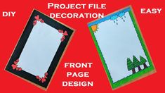 project file decoration ideas front page drawing -diy | science drawing academy File Front Page Decoration, Project File Front Page Decoration, File Front Page Decoration Ideas, Front Page Decoration Ideas, Project File Decoration Ideas, Page Decoration Ideas