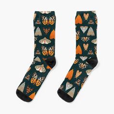 Super soft all-over printed knit socks with extra cushioning in the sole. Suitable for men and women. Pngs For Moodboards, Tiger Moth, Couple Things, Fun Socks, Cute Socks, Swaggy Outfits, Designer Socks, Dream Shoes, Cool Socks