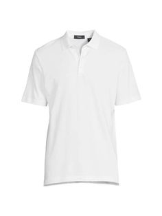 Theory's polo shirt is cut from a pima cotton jersey that's known for its soft handle. It's tailored with a polo collar and a classic three-button placket..Polo collar.Short sleeves.Three-button placket.Pima cotton.Machine wash.Imported.SIZE & FIT.About 28' from shoulder to hem.Theory's polo shirt is cut from a pima cotton jersey that's known for its soft handle. It's tailored with a polo collar and a classic three-button placket.Polo collarShort sleevesThree-button placketPima cottonMachine was Classic Short Sleeve Golf Shirt, Relaxed Fit Polo Shirt, Collared Cotton T-shirt With Placket, Cotton Collared T-shirt With Placket, Classic Short Sleeve Golf Polo Shirt, Relaxed Fit Polo Shirt With Spread Collar, Relaxed Fit Collared Polo Shirt With Placket, Relaxed Fit Short Sleeve Golf Polo Shirt, Relaxed Fit Short Sleeve Polo Shirt For Golf