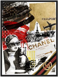 a collage of photos with the words, passport and an image of a woman wearing sunglasses