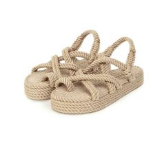 Women Hemp Rope Sandals Female Summer Beach Flat Straw Woven Linen Seaside Shoes | eBay Yellow Slippers, Purple Slippers, Nude Boots, Purple Snake, Blue Slippers, Rope Sandals, Boho Shoes, Roman Sandals, Boho Sandals