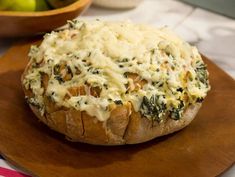 Boasting all of the creamy, cheesy flavors of a traditional spinach-artichoke dip, plus the ease of an eat-with-your-hands bread, this easy-to-make snack comes together in only 25 minutes.