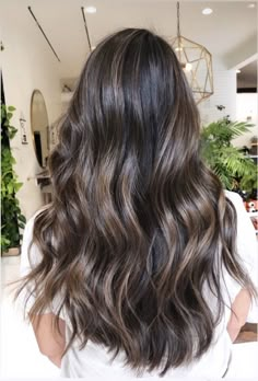 Brown Hair With Neutral Highlights, Belliage Hair Brunette, Dark Bolyoge Hair, Smoky Brunette Hair, Honey Brown Balayage Brunettes, Cool Toned Brown Hair Balayage, Dark Dimensional Hair, Dark Brown Bayalage Hair, Cool Toned Balayage Brunette