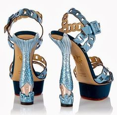 "Overboard": Charlotte Olympia Spring 2014 Unusual Shoes, Funky Footwear, Mermaid Heels, Mermaid Shoes, Funny Shoes, Charlotte Olympia Shoes, Fish Tales, Trending Sneakers