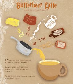 an advertisement for butterbeet latte is shown