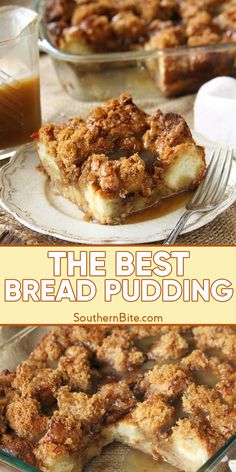 the best bread pudding recipe is made with fresh ingredients and ready to be eaten in minutes