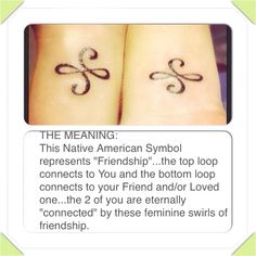 two small tattoos on their legs that say the meaning