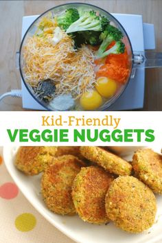 kid - friendly veggie nuggets with broccoli and carrots