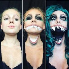 Halloweenský Makeup, Halloween Make-up Looks, The Gilmore, Halloween Makeup Diy, Cool Halloween Makeup, Amazing Halloween Makeup, Halloween Makeup Scary, Horror Makeup