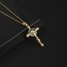 Fashion Element: Cross Style: Affordable luxury style Cross Sweater, Jesus Cross, Sweater Chain, Jesus On The Cross, Luxury Style, Affordable Luxury, Cross Pendant, Womens Necklaces, Diamond Necklace