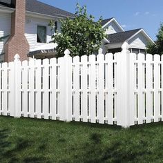 Freedom Pre-Assembled Shadowbox 6-ft H x 6-ft W White Vinyl Dog Ear Vinyl Fence Panel Dog Ear Fence, White Vinyl Fence, Vinyl Fence Panels, Vinyl Privacy Fence, Privacy Fence Panels, Vinyl Panels, Garden Walls, White Fence, Fencing & Gates