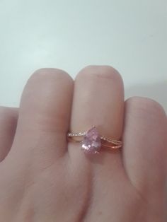 Pink Crystal Water Drop Ring – Cutie Gifts Store Drop Ring, Crystal Water, Look Classy, Water Drops, Water Drop, Gift Store, Pink Crystal, Heart Ring, Crystals