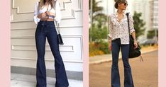 Jeans acampanados, la fiebre chic que se reinventa en el 2020 Outfit Ideas Jeans, Outfit Ideas, Vanilla