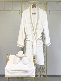 Gunes Exclusive Bathrobe (His) - creativehome-designs Spa Lounge, Terry Robe, Luxury Robes, Soft Robes, Bamboo Towels, Whisks, Bathroom Spa, Bridal Gift, Just Because Gifts