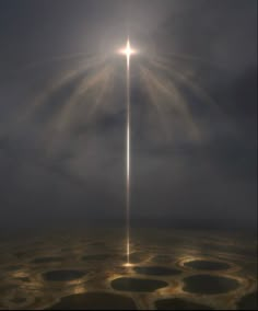 an image of a light beam in the sky