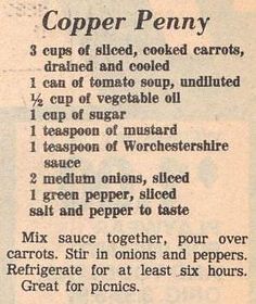 an old recipe is shown with instructions for cooking