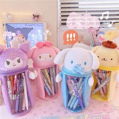 Anime My Melody Cinnamoroll Kuromi Plush Pen Holder Storage Bag Pencil Case Gift   Anime My Melody Cinnamoroll Kuromi Plush Pen Holder Storage Bag Pencil Case Gift   100% Brand new & high quality   Condition：   Package:1pc    only one pencil case ,no pens or pencils!!!   1cm=0.39inch     1inch=2.54cm   Size: height: 24cm       Bottom diameter: 8cm       Holding area height: 16cm                 PaymentDelivery detailsTerms of salesAbout usContact us Payment   We accept PayPal/ Google Pay /Visa / Master Card /Amex /Discover Payments If you have any questions about payment. Please feel free to contact me.   Delivery details   After you place the order, we will ship it as soon as possible within the processing time. Thank you for your patience . Terms of sales Brand New, High Quality !! About Transparent Pencil Case, My Melody Cinnamoroll, Cute Stationary School Supplies, Cute School Stationary, Cute Pencil Case, Kawaii School Supplies, Melody Cinnamoroll, Fine Writing Instruments, Stationary School