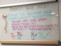 Chiropractic Benefits, Whiteboard Ideas, Work Quote, Text Neck, Gate City, Spa Marketing