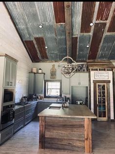 the kitchen is clean and ready to be used as a dining room or office area