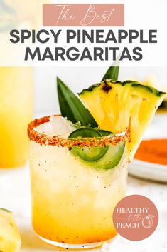 the best spicy pineapple margaritas