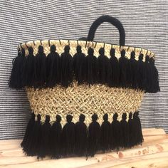 Please Check Our Straw Bags Unique Collection : https://www.etsy.com/shop/BeLdiCountry?ref=seller-platform-mcnav&section_id=34219098 A beautifully crafted basket to accompany you everywhere. It's a great basket for the beach or for shopping and will also make a great storage basket at home. Each design is handmade and therefore completely unique. Approximate dimensions : Length: 50 cm Height: 30 cm Please note that as all our products are handmade, there may be slight variations in the dimension Black Basket Bag With Large Capacity, Black Large Capacity Basket Bag, Bohemian Bucket-shaped Shopping Bag, Bohemian Bucket Shape Shopping Bags, Handmade Black Basket Shoulder Bag, Handmade Black Handheld Straw Bag, Handheld Black Straw Bag Handmade, Handheld Black Handmade Straw Bag, Bohemian Straw Pouch Bag With Large Capacity