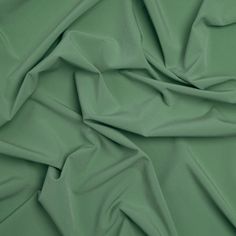 the green fabric is very soft and smooth