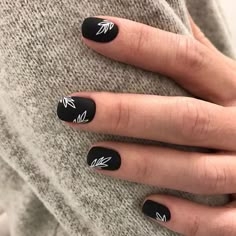 Matte Square Nails Short, Black Gel Nails, Black Manicure, Nails Only, Short Nail Designs, Cute Acrylic Nails