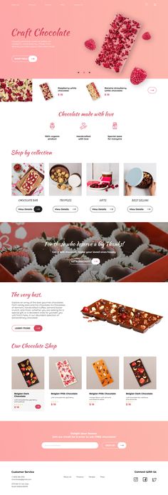 the website is designed to look like it could be used for desserts and cakes