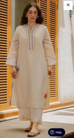 Kurta Pant Design, Embroidery Outfits, Cotton Suit Designs, Misha Lakhani, Pakistani Kurta, Pant Design, Stylish Kurtis Design