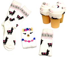 These cozy alpaca and llama pattern socks are crafted in an irresistible ice cream cone shape designed exclusively for women and teenage girls.Each ice cream cone pair of socks is elegantly packaged in a pattern-printed white box available in a range of captivating designs adorned with a playful curling ribbon. Ice Cream Collection Product Information:Box size: 4.25in x 3.75in x 3.75 inIncludes: 1 Pair of fuzzy SocksSocks length: QuarterSocks size: One Size for Teens and AdultsMaterial: 99% poly Cozy Socks Gift, Teen Boxing, Cream Gloves, Ice Cream Gift, Pattern Socks, Curling Ribbon, Nana Gifts, Cozy Socks, Clear Bags