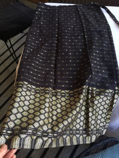 Exotic Black and Gold silk wrap-around skirt, darted for a slim fit (as shown in the last photos). The skirt wraps around and ties the waist. The width of the entire skirt flat is about 61" around, and you can adjust how slim you want it by overlapping more or less of it and using the waist ties to tighten to your size. It's about 31" from waist to hem. Please take a look at my storefront at: https://www.etsy.com/shop/FabFinds42?ref=seller-platform-mcnav I have a wide selection of one-of-a-kind Wrap Skirt Black, Alien Clothes, Black Wrap Skirt, Shiny Skirts, Long Wrap Skirt, Gold Skirt, Retro Skirt, Pink Summer Dress, Pink Dress Casual