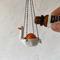 Goose Hanging Car Air Freshener Essential Oil Car Clay Diffuser With Wool Ball Geese Car Accessories - Etsy Clay Diffuser, Air Freshener Essential Oils, Clay Stuff, Craft Day, Wool Balls, Car Air Fresheners, Scented Oils, Polymer Clay Charms