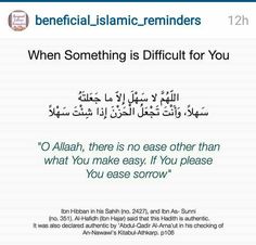 an islamic text with the words'when something is difficult for you '