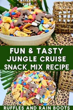 the fun and tasty jungle cruise snack mix recipe