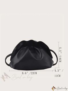 Bird in Bag - Designer Crossbody Bag - Ideal for Commuting, Travel, Vacation, Sightseeing, and Folding - Black Clip - PU Material Black Crossbody Pouch For Daily Use, Black Evening Mobile Phone Pouch, Portable Black Evening Bag, Black Travel Shoulder Pouch, Black Shoulder Bag Pouch For Travel, Black Tote Pouch For Travel, Black Travel Tote Pouch, Versatile Black Crossbody Pouch, Black Pouch Shoulder Bag For School