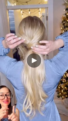 2.7K views · 9.6K reactions | “Pronta pra virar o ano com muito estilo✨💁‍♀️ Esse penteado lindo é a escolha perfeita pro réveillon! Simples, chique e cheio de energia boa pra começar 2024 arrasando! 🎉😍

#PenteadoDeRéveillon 
#AnoNovoComEstilo 
#BelezaDeFimDeAno” | Luiza