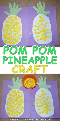 the paper plate is made to look like pineapples