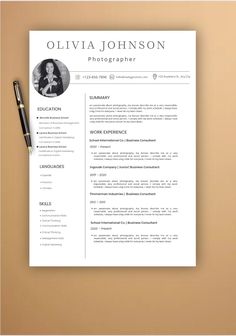 the professional resume template is ready to be used for any job