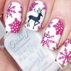 Winter Nail Art Water Transfer Decal Stickers Snowflake Nail Stickers Snowman Winter Manicures, Snowflake Nail Art, Nails Ombre, Natural Hairstyle, Christmas Nails Easy, Christmas Nail Art Designs, Nails Blue