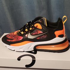 Air Max 270 React. Nwt Box Included. Mens Nike Shox, Nike Shox Nz, Blue Basketball Shoes, Nike Free Flyknit, Nike Air Max 270 React, Nike Max, Kd Shoes, Air Max 270 React, White Sneakers Men